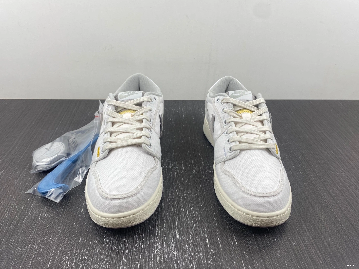 White SP AJKO Jordan Retro Union Low 1  Canvas DO8912-101 1110